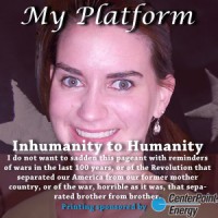 Ingrid Freeman Pageant platform submission